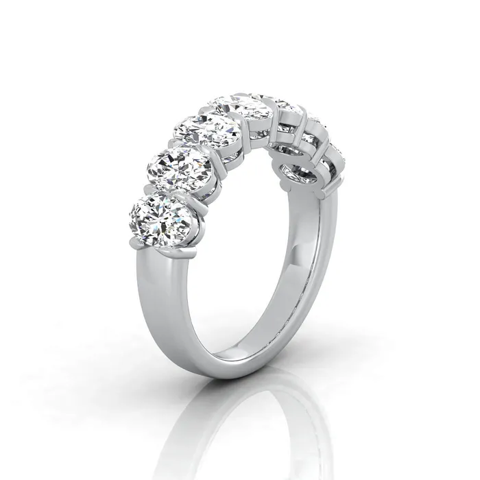 deBebians Oval Lab Grown Diamond Seven Stone Ring 210cttw Rings