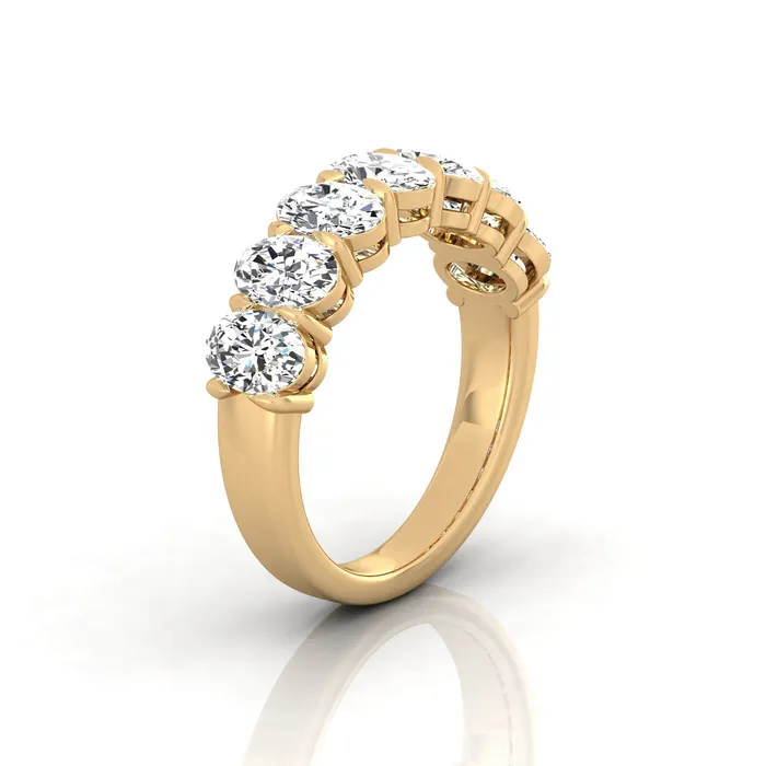 deBebians Oval Lab Grown Diamond Seven Stone Ring 210cttw Rings
