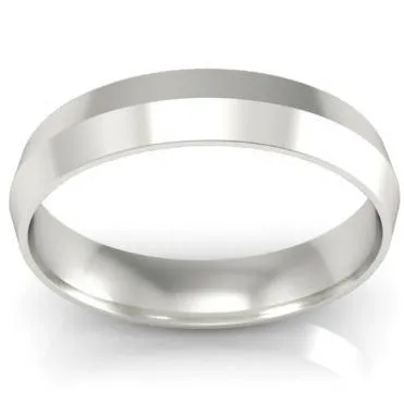 deBebians Rings 4mm Knife Edge Wedding Ring in 18k