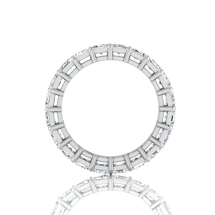 deBebians Rings Emerald Cut Lab Grown Diamond Eternity Band 600cttw