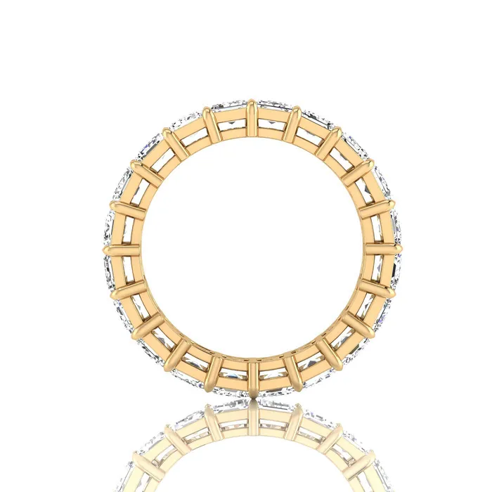 deBebians Rings Emerald Cut Lab Grown Diamond Eternity Band 600cttw