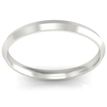 deBebians Rings Thin Gold Knife Edge Band 2mm