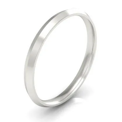deBebians Rings Thin Gold Knife Edge Band 2mm