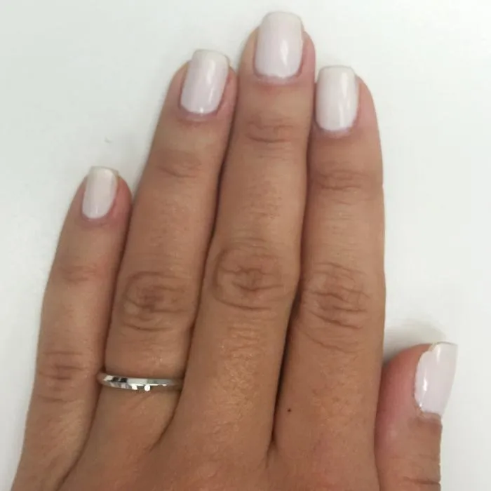 deBebians Rings Thin Gold Knife Edge Band 2mm
