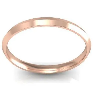 deBebians Rings Thin Gold Knife Edge Band 2mm