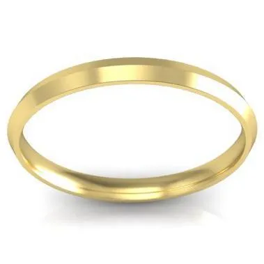 deBebians Rings Thin Gold Knife Edge Band 2mm