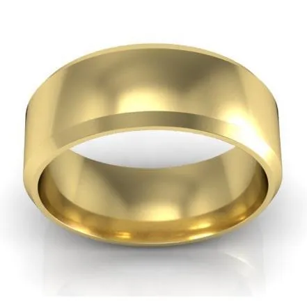 deBebians Rings Traditional Wedding Band in 18k 7mm