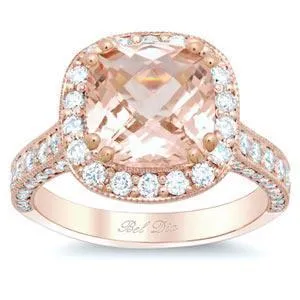 deBebians Rose Gold Engagement Ring Setting Rings