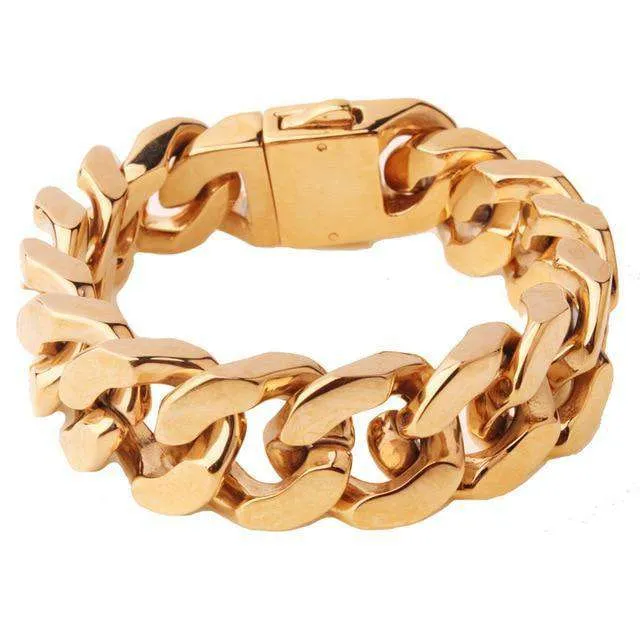 Deck Ya Wrists Thick Cuban Bracelet Hip Hop Fresh Jewelry Bracelets