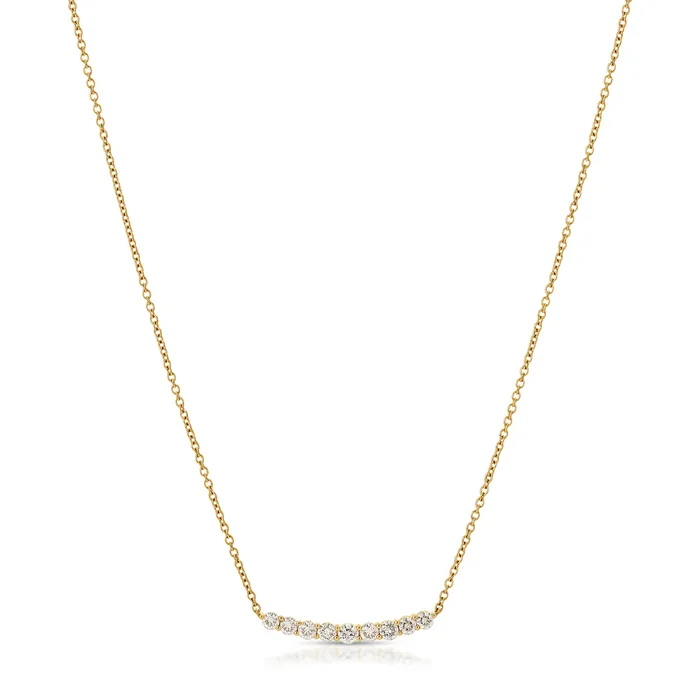 DELILAH CRESCENT DIAMOND NECKLACE anitako Necklaces