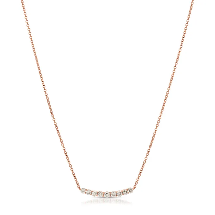 DELILAH CRESCENT DIAMOND NECKLACE anitako Necklaces