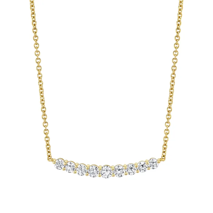 DELILAH CRESCENT DIAMOND NECKLACE anitako Necklaces