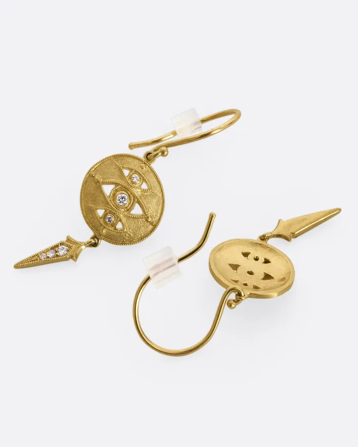 DMD METAL Earrings Omni Hook Eye Diamond Earrings DMD METAL Earrings Omni Hook Eye Diamond Earrings