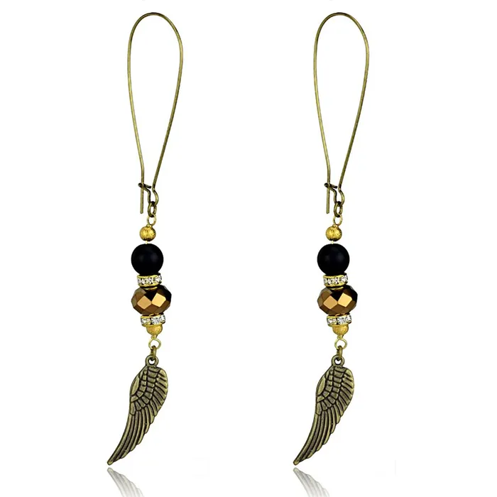 Earrings Alamode LO3809 Antique Copper White Metal Earrings with Synthetic Synthetic Stone in Multi Color Earrings Alamode LO3809 Antique Copper White Metal Earrings with Synthetic Synthetic Stone in Multi Color