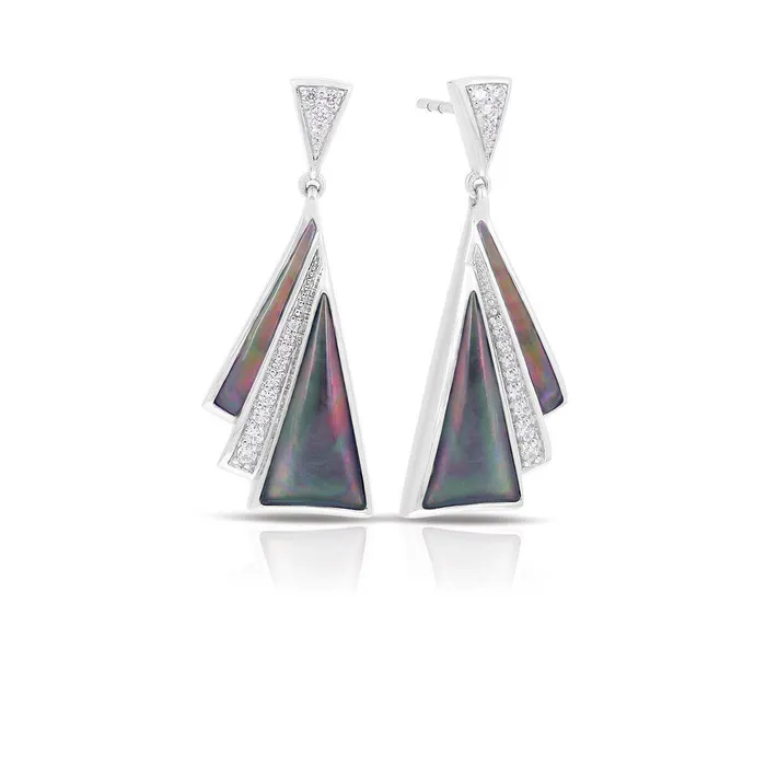 Earrings Belle Etoile Belle Etoile Empire Earrings BlackMotherofPearl