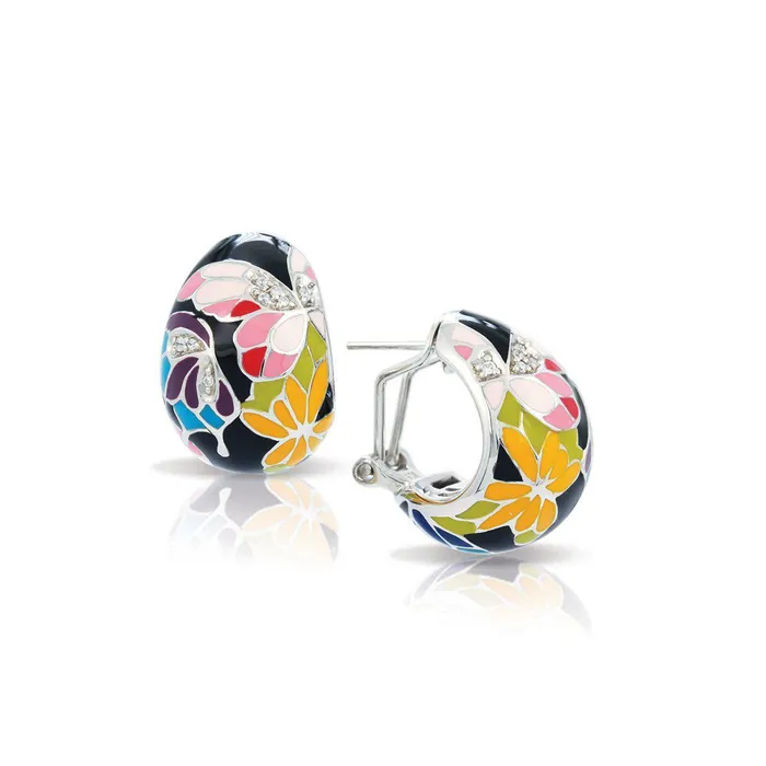 Earrings Belle Etoile Butterfly Kisses Earrings Black Belle Etoile