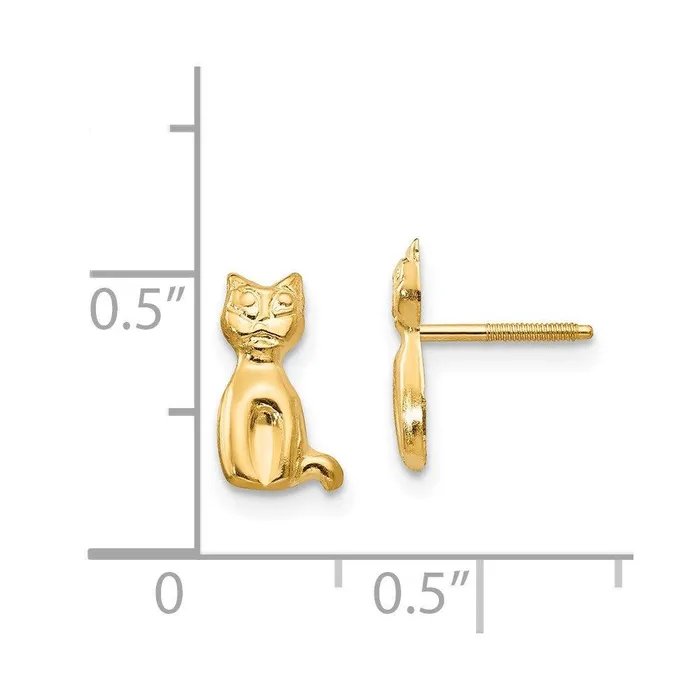 Earrings Jewelry Madi K Kids 14k Cat Earrings Earrings Jewelry Madi K Kids 14k Cat Earrings