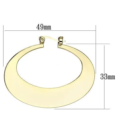 Earrings LO2737 Gold Iron Earrings with No Stone in No Stone Alamode