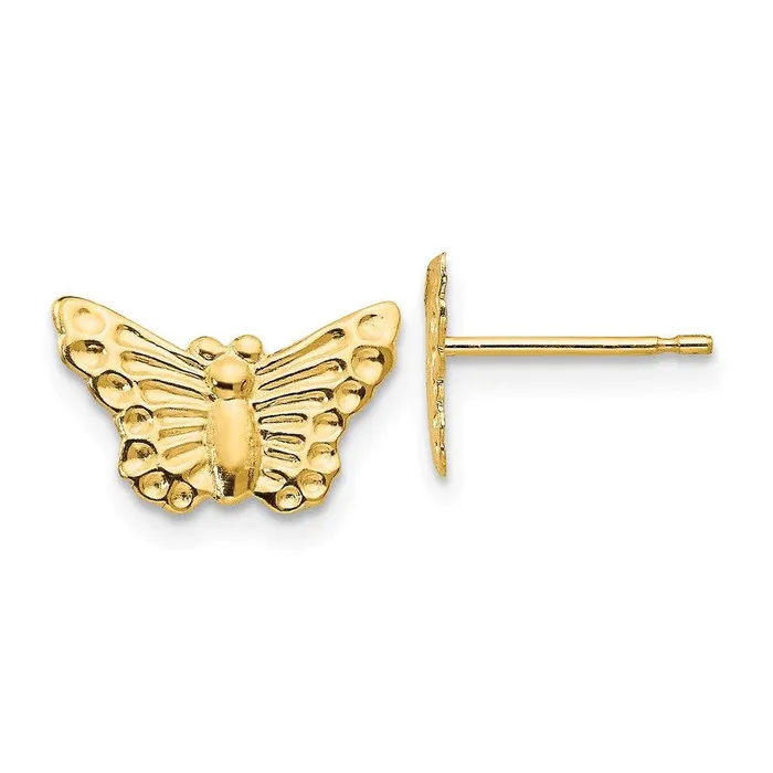 Earrings Madi K Kids 14k Butterfly Post Earrings Jewelry