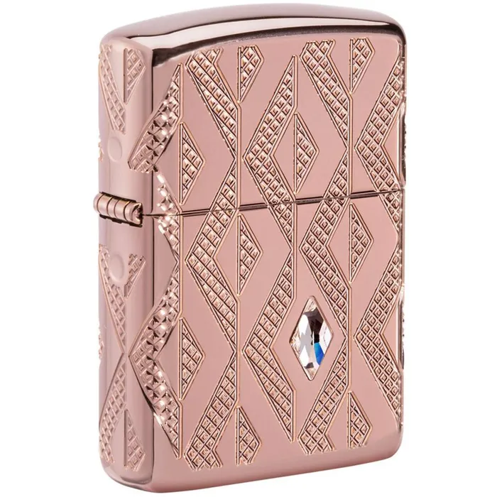 Earrings Zippo Zippo Windproof Lighter Armor Geometric Diamond Pattern Design Rose Gold 49702 Earrings Zippo Zippo Windproof Lighter Armor Geometric Diamond Pattern Design Rose Gold 49702