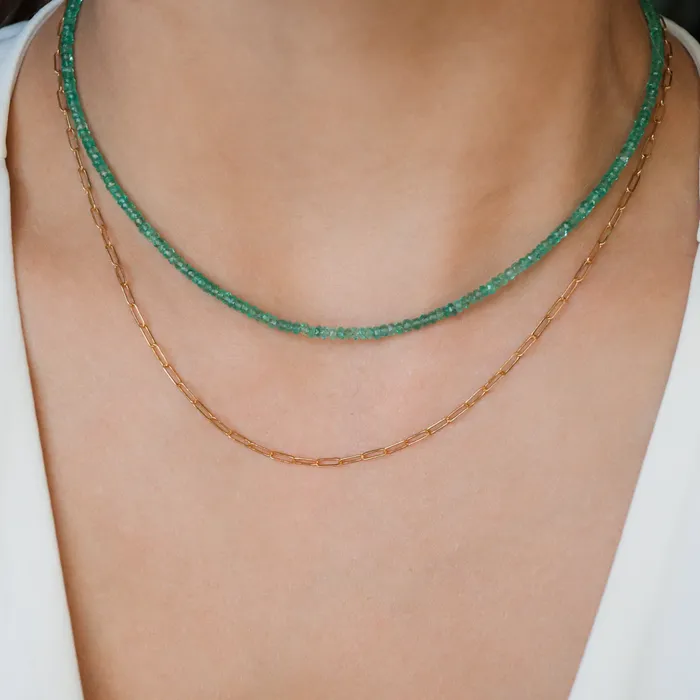 Earthly Abundance Jewelry Necklaces Zambian Emerald Necklace