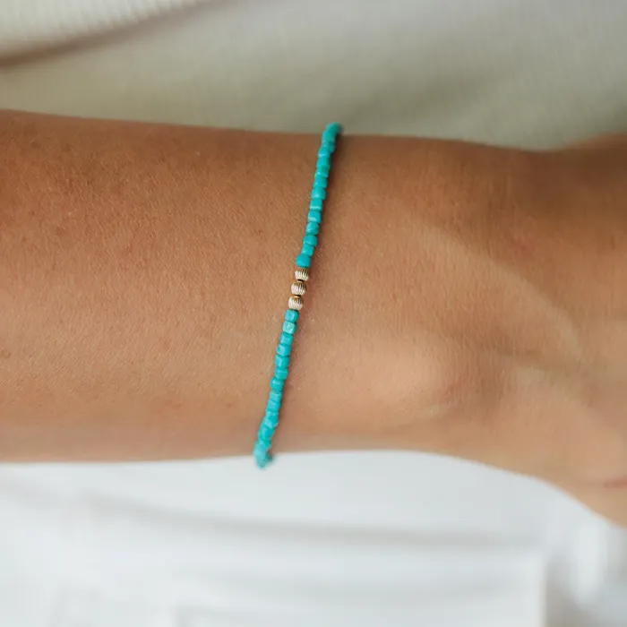 Earthly Abundance Turquoise beaded bracelet Bracelets