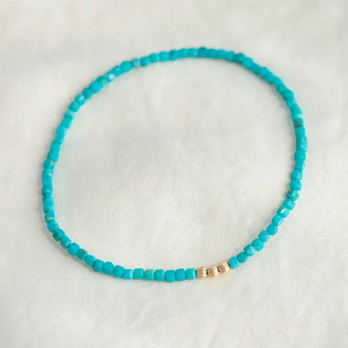 Earthly Abundance Turquoise beaded bracelet Bracelets
