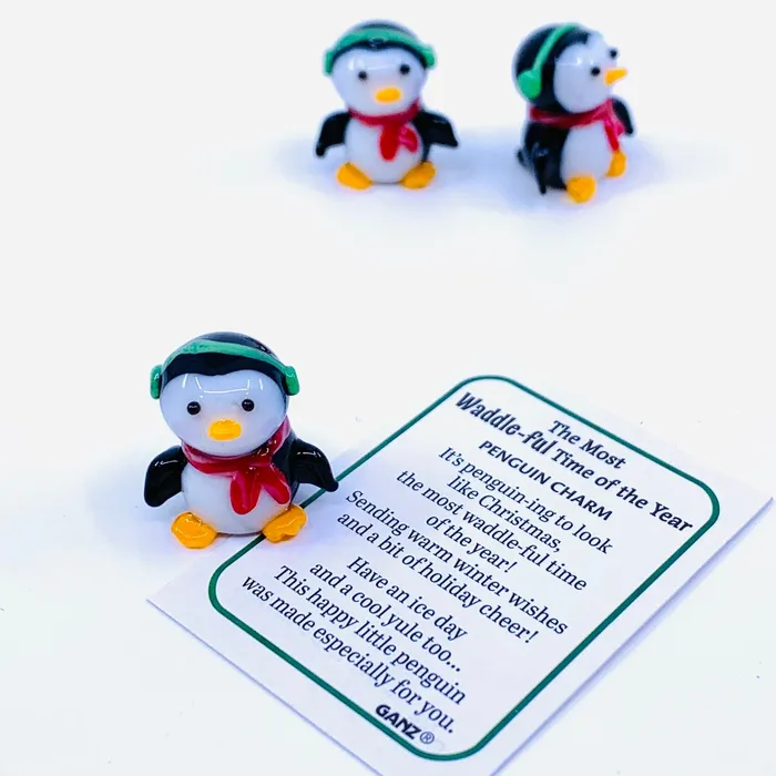 GANZ Charm Necklaces The Waddleful Penguin Pocket Charm PT14