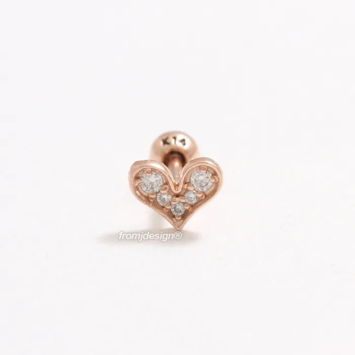 Genuine Diamond Heart Piercing from J Shop Necklaces