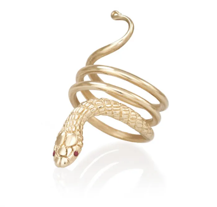 Gold Cleopatra Snake Ring Katrina LaPenne Rings