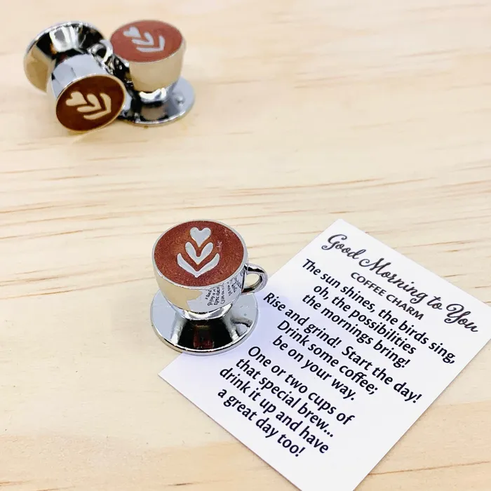 Good Morning to You Pocket Charm PT42 GANZ Charm Necklaces