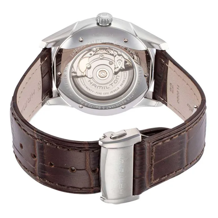 Hamilton Mens Watch Jazzmaster Automatic Silver Tone Dial Brown Strap H42615553 Hamilton Rings Hamilton Mens Watch Jazzmaster Automatic Silver Tone Dial Brown Strap H42615553 Hamilton Rings