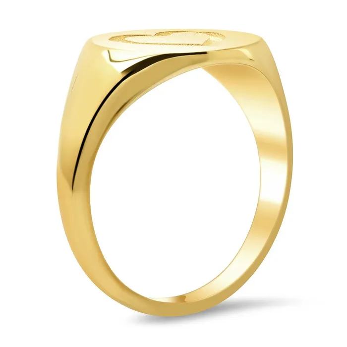 Heart Round Ladies Signet Ring deBebians Rings Heart Round Ladies Signet Ring deBebians Rings