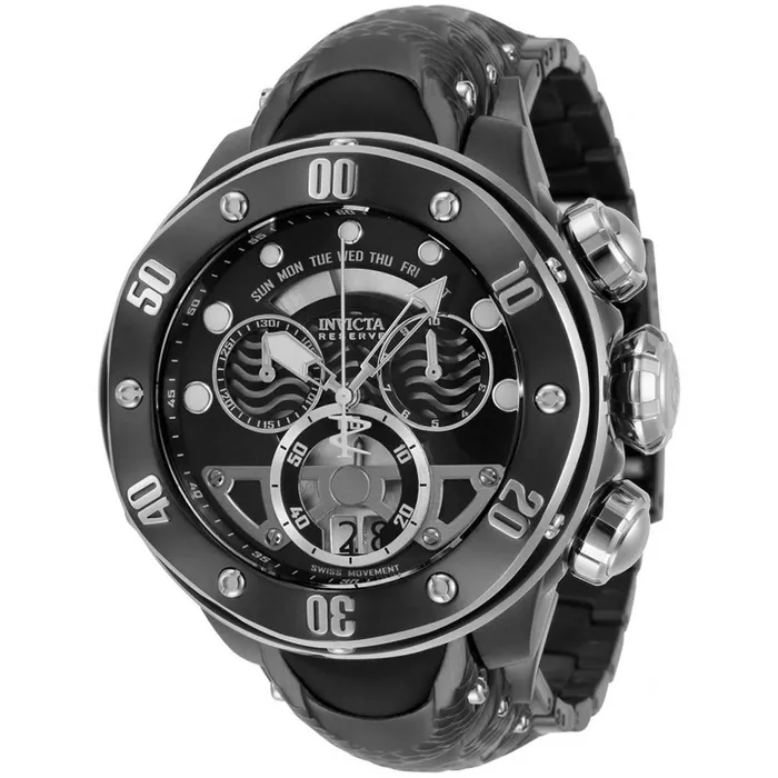 Invicta Bracelets Invicta Mens Chronograph Watch Reserve Rotating Bezel Black Bracelet 33483 Invicta Bracelets Invicta Mens Chronograph Watch Reserve Rotating Bezel Black Bracelet 33483