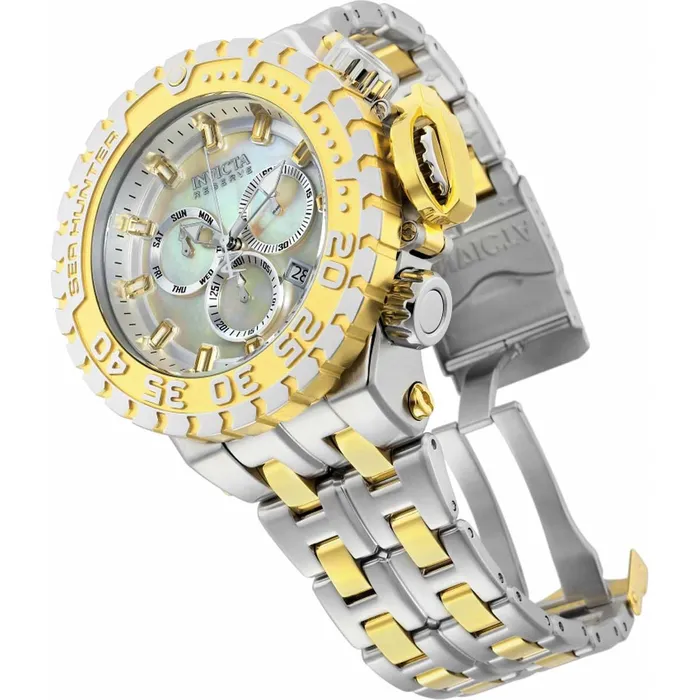 Invicta Bracelets Invicta Mens Chronograph Watch Sea Hunter MOP and Silver Dial Bracelet 34592 Invicta Bracelets Invicta Mens Chronograph Watch Sea Hunter MOP and Silver Dial Bracelet 34592