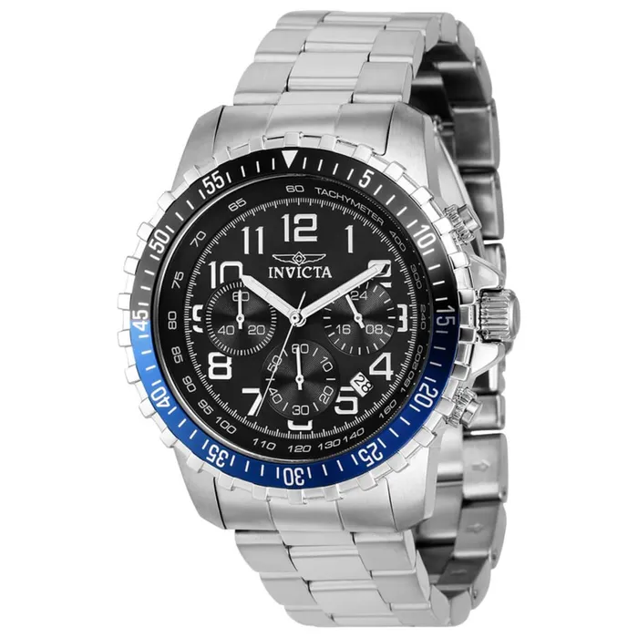 Invicta Bracelets Invicta Mens Chronograph Watch Specialty Black and Blue Bezel Bracelet 39127 Invicta Bracelets Invicta Mens Chronograph Watch Specialty Black and Blue Bezel Bracelet 39127