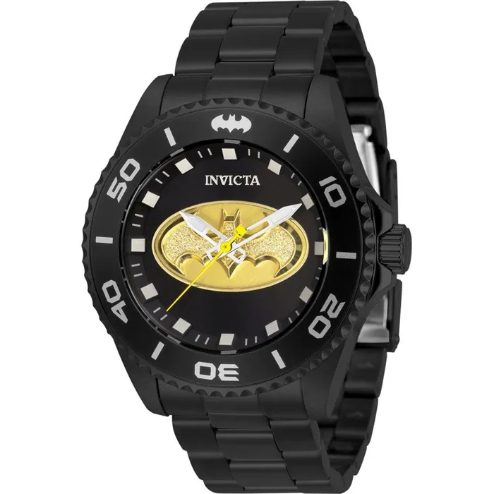 Invicta Bracelets Invicta Mens Quartz Watch DC Comics Batman Black and Gold Dial Bracelet 32382 Invicta Bracelets Invicta Mens Quartz Watch DC Comics Batman Black and Gold Dial Bracelet 32382