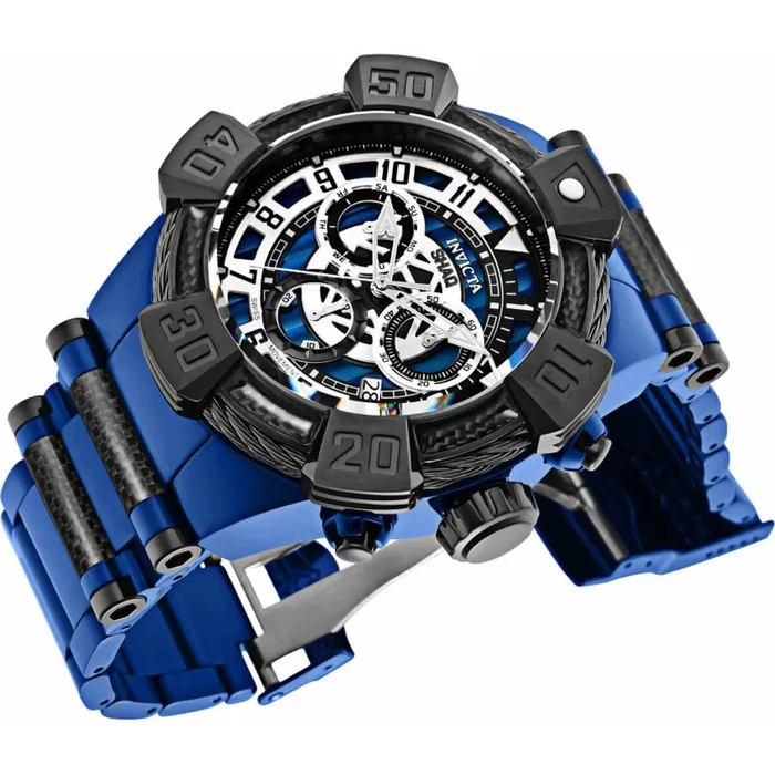 Invicta Bracelets Invicta Mens Quartz Watch Shaq Chronograph Blue Stainless Steel Bracelet 33679 Invicta Bracelets Invicta Mens Quartz Watch Shaq Chronograph Blue Stainless Steel Bracelet 33679