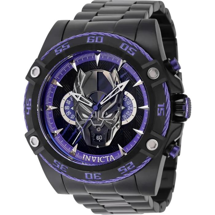 Invicta Bracelets Invicta Mens Watch Marvel Black Panther Chrono Rotating Bezel Bracelet 41232 Invicta Bracelets Invicta Mens Watch Marvel Black Panther Chrono Rotating Bezel Bracelet 41232