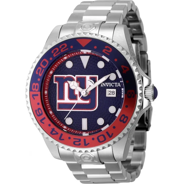 Invicta Bracelets Invicta Mens Watch NFL New York Giants Dark Blue and Red Dial Bracelet 45028 Invicta Bracelets Invicta Mens Watch NFL New York Giants Dark Blue and Red Dial Bracelet 45028