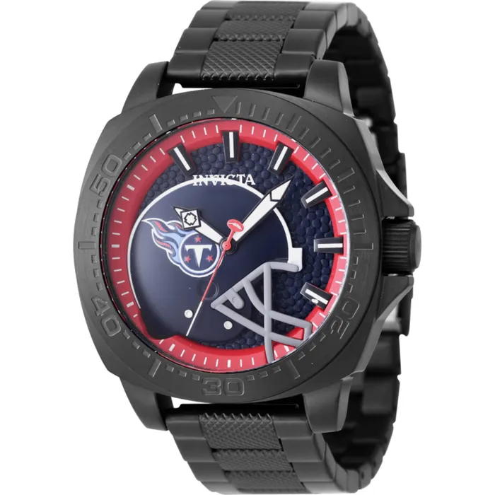 Invicta Bracelets Invicta Mens Watch NFL Tennessee Titans Red and Blue Dial Black Bracelet 47897 Invicta Bracelets Invicta Mens Watch NFL Tennessee Titans Red and Blue Dial Black Bracelet 47897