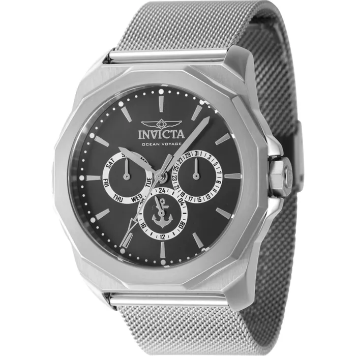 Invicta Bracelets Invicta Unisex Quartz Watch Ocean Voyage Gunmetal Dial Silver Tone Bracelet 46250 Invicta Bracelets Invicta Unisex Quartz Watch Ocean Voyage Gunmetal Dial Silver Tone Bracelet 46250