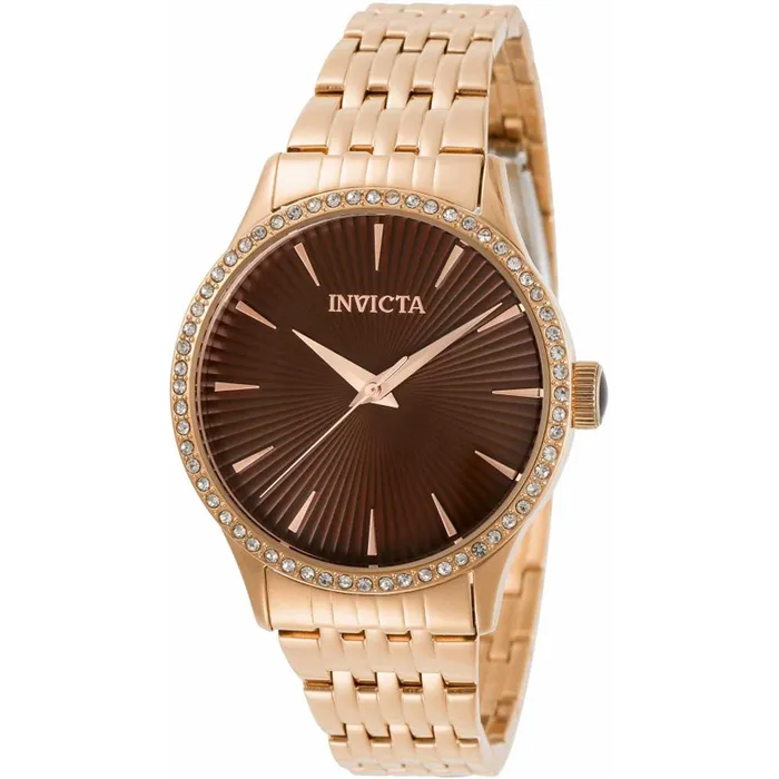 Invicta Bracelets Invicta Womens Quartz Watch Angel Brown Dial Rose Gold Bracelet Crystal 31949 Invicta Bracelets Invicta Womens Quartz Watch Angel Brown Dial Rose Gold Bracelet Crystal 31949