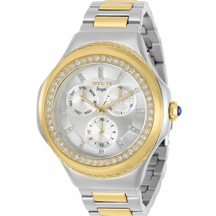 Invicta Bracelets Invicta Womens Quartz Watch Angel Silver Dial Two Tone Steel Bracelet 31100 Invicta Bracelets Invicta Womens Quartz Watch Angel Silver Dial Two Tone Steel Bracelet 31100