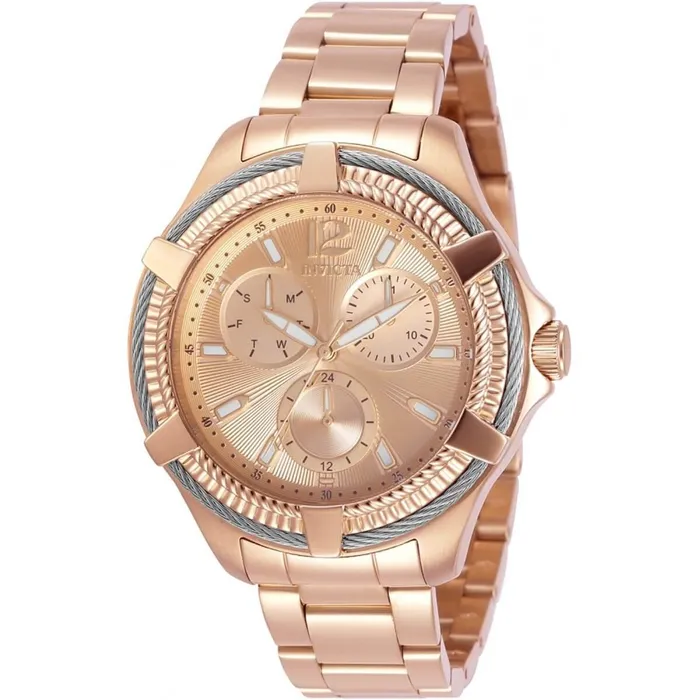 Invicta Bracelets Invicta Womens Quartz Watch Bolt DayDate Rose Gold Dial Bracelet 30898 Invicta Bracelets Invicta Womens Quartz Watch Bolt DayDate Rose Gold Dial Bracelet 30898