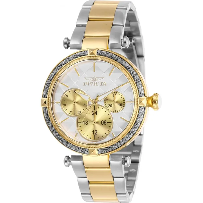 Invicta Bracelets Invicta Womens Quartz Watch Bolt White and Gold Tone Dial Two Tone Bracelet 28960 Invicta Bracelets Invicta Womens Quartz Watch Bolt White and Gold Tone Dial Two Tone Bracelet 28960