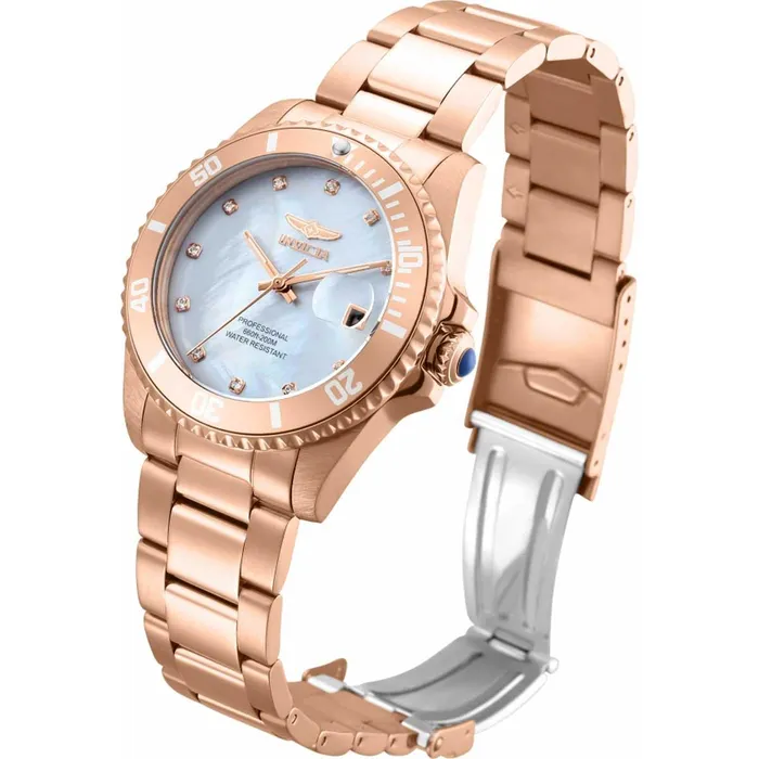Invicta Bracelets Invicta Womens Quartz Watch Pro Diver Grey Mother of Pearl Dial Bracelet 31701 Invicta Bracelets Invicta Womens Quartz Watch Pro Diver Grey Mother of Pearl Dial Bracelet 31701
