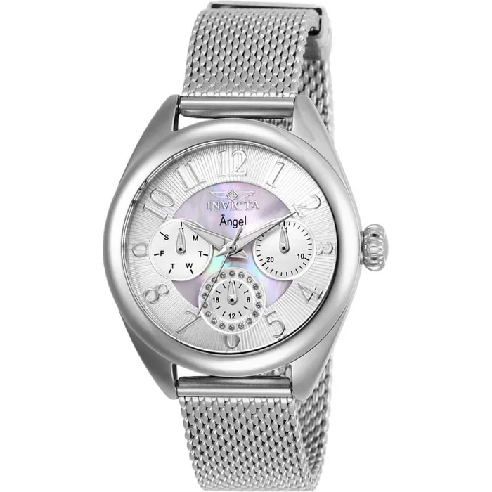 Invicta Bracelets Invicta Womens Watch Angel White Oyster and Silver Tone Dial Mesh Bracelet 27453 Invicta Bracelets Invicta Womens Watch Angel White Oyster and Silver Tone Dial Mesh Bracelet 27453