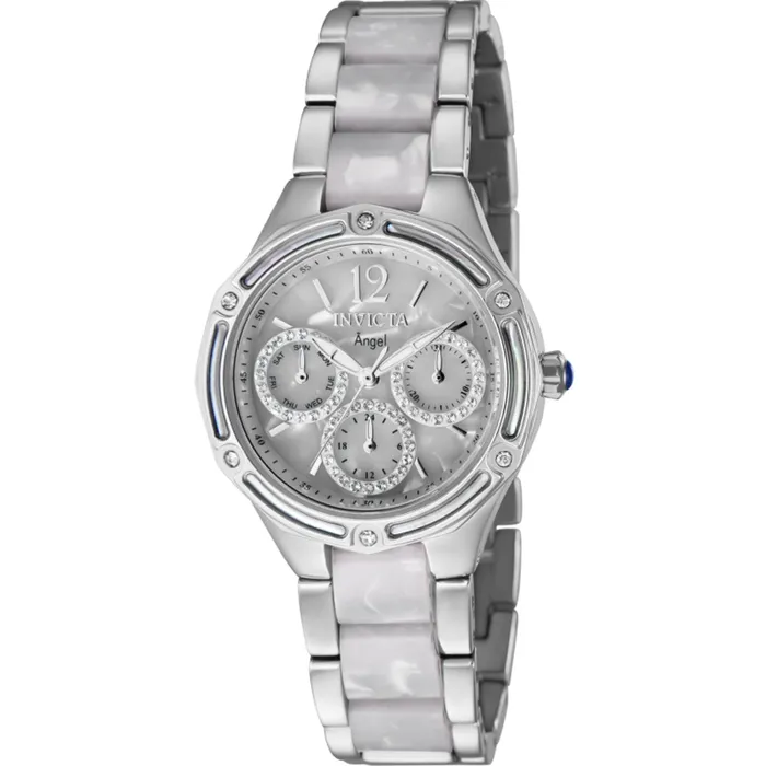 Invicta Bracelets Invicta Womens Watch Angel White Resin and Silver Steel Bracelet Quartz 40385 Invicta Bracelets Invicta Womens Watch Angel White Resin and Silver Steel Bracelet Quartz 40385