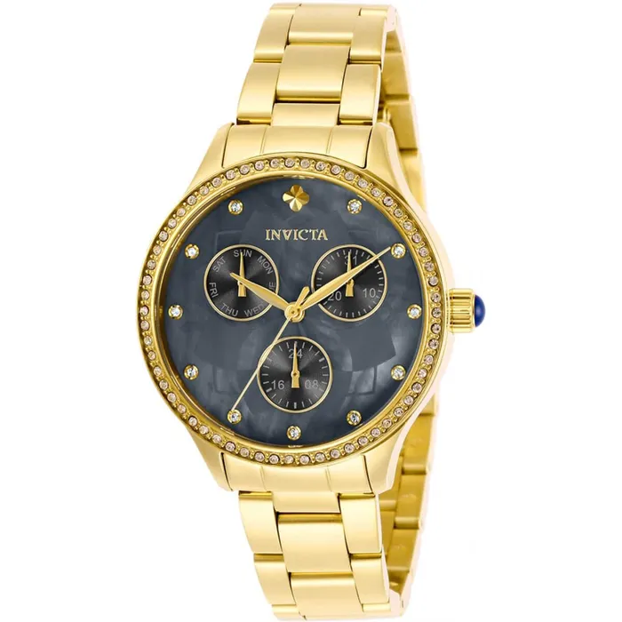 Invicta Bracelets Invicta Womens Watch Wildflower Gunmetal Oyster Dial Yellow Gold Bracelet 29097 Invicta Bracelets Invicta Womens Watch Wildflower Gunmetal Oyster Dial Yellow Gold Bracelet 29097
